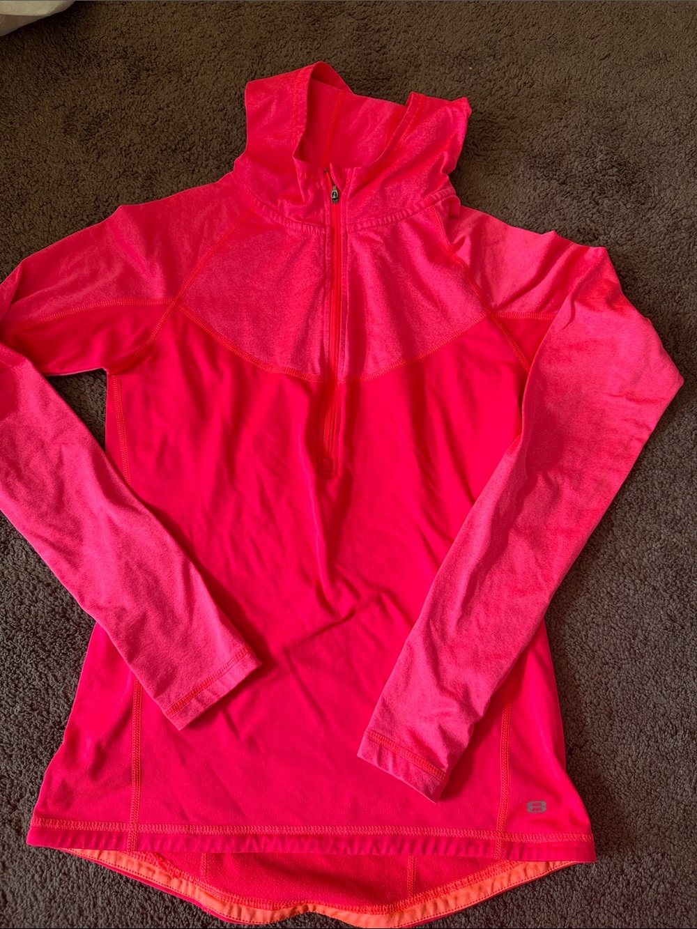 Women’s Pink Quarter-Zip Active Hoodie